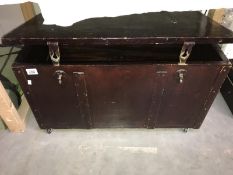 A wooden chest