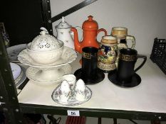 A quantity of china including cream ware