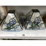 2 Tiffany style table lamp shades