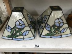 2 Tiffany style table lamp shades