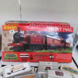 2 Hornby '00' gauge train sets, R1144 and R1174 (Night Mail and Breakdown Haulier).