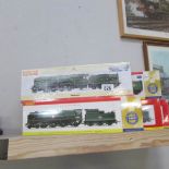 5 boxed Hornby locomotives - R2206, TMC251, R3246TTS, R2294 and LNER Flying Scotsman.