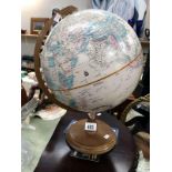 A 12" globe on stand