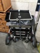 A Daiwa fishing trolley with 3 trays