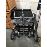 A Daiwa fishing trolley with 3 trays