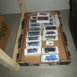 Approximately 20 '00' gauge tank engines in home made boxes.