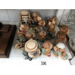 A collection of 12 Pendelfin figurines including Sudsey & Sweep