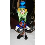 A Murano glass clown.