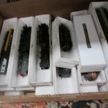 Approximately 27 '00' gauge plastic static model locomotives.