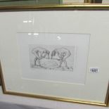 A Paul Klee (1876-1940) limited edition print entitled '2 Men Meet', 60/500,