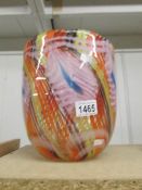 A large Murano glass vase.