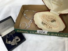 3 costume jewellery necklaces (2 are boxed)