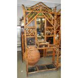 A bamboo hall stand.