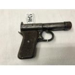 A rare German pellet pistol marked OR GM Tell II.