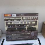 A limited edition Hornby $3300 Sir Winston Churchill Funeral Train pack.