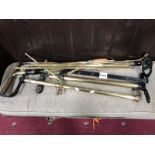 A brass car pump,