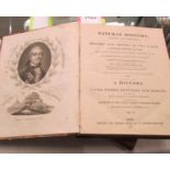 2 volumes 'A Natural History' by George Louis Le Clerc, Count of Buffon.