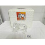 A boxed Swarovski crystal SCS elephant, 1993.