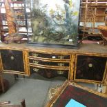 A bamboo sideboard.