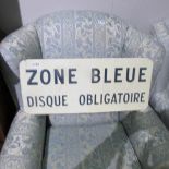 A French enamel sign.