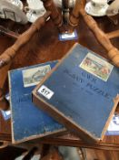 2 GWR wooden jigsaw puzzles in folio boxes