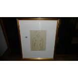 A framed and glazed Henri Matisse print entitled 'Idole', stamped and signed in coloured pencil.