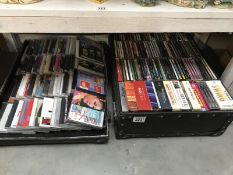 A box & tray of assorted CD's