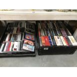 A box & tray of assorted CD's