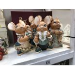 4 large Pendelfin figures including Uncle Henry, Aunt Ruby,