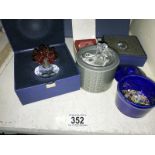 A collection of boxed SCS crystals, flowers & gifts etc.
