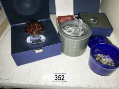 A collection of boxed SCS crystals, flowers & gifts etc.