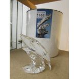 A boxed Swarovski crystal SCS Whales 1992 figurine.