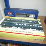 A Hornby R3341 A British Railways 2-HAL train pack and a Bachmann 31-995 LMS - 10000.