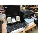 An quantity of electrical goods including computer, keyboard, VDU,