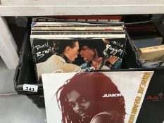 A box of approximately 120 LPs & 12" single records