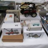 A quantity of mixed diecast including Dinky etc., in home made boxes.