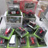 A quantity of die cast model tractors including Britain's, Universal Hobbies etc.