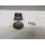 A GSm Iraq-Kurdistan medal with 2 bars, 2681 H U L D R Maluk Singh, 52 Sikhs.
