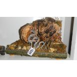 Taxidermy - lizards and snakes.