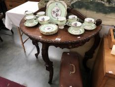 An ornate D hall table