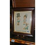 A framed and glazed Mabel Lucie Attwell watercolour entitled 'Doctor's Orders'.