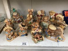 A quantity of Pendelfin Bunnykin figurines