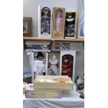 11 porcelain collectors doll's