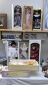 11 porcelain collectors doll's