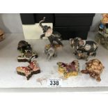 A collection of 9 trinket boxes including Hidden Treasure