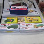 6 Dinky toys in reproduction boxes including Leyland Octopus, Guy etc.