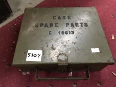 An old tool box and contents