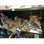 A quantity of duck shooting equipment/accessories including decoys,