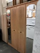 2 mirrored wardrobes (can be combined together with capping frame)