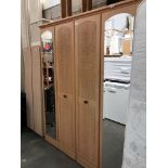 2 mirrored wardrobes (can be combined together with capping frame)